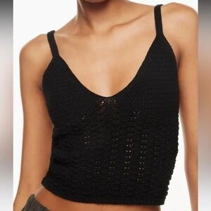 Aritzia Wilfred Evie Top Black 2XS